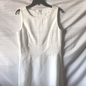 Calvin Klein Ivory Pique Sleeveless sz 10 Dress